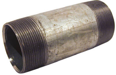 3/8 X 5-1/2 Inch Galvanized Pipe Nipple - Durable Schedule 40 Steel