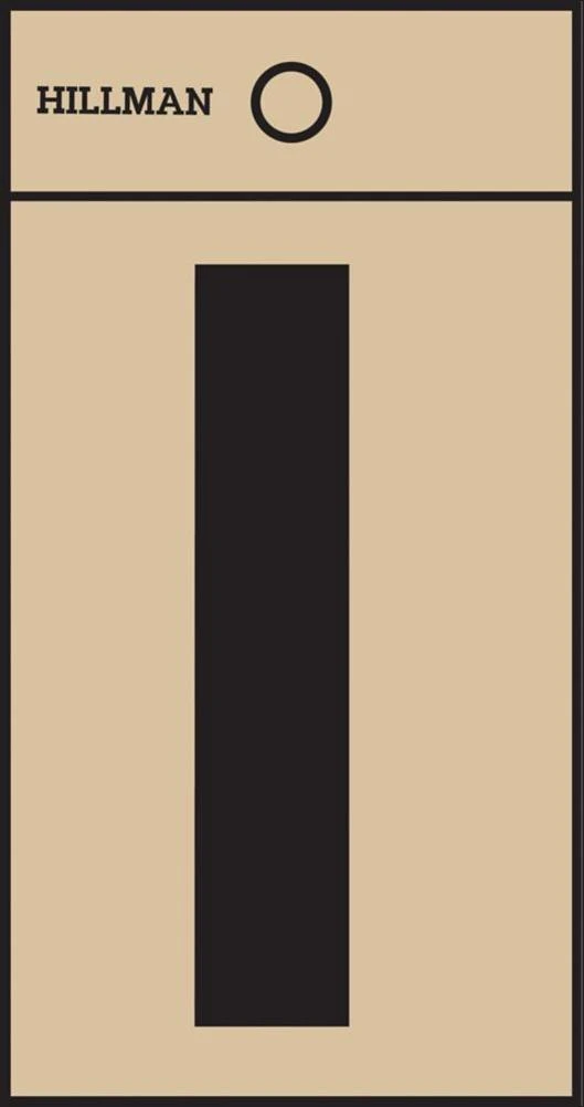 2 Inch Black And Gold Mylar Letter 'i' For Outdoor Use