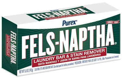 Fels-naptha Laundry Bar Soap, 5 Oz. - Ideal For Stain Pre-treatment