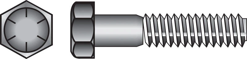 Hillman 1 in. Dia. x 6 in. L Heat Treated Steel Hex Head Cap Screw 10 pk