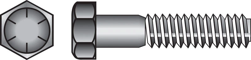 Hillman 1 in. Dia. x 5 in. L Heat Treated Steel Hex Head Cap Screw 10 pk
