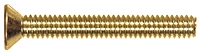 6-32 X 2 Inch Flat Head Brass Machine Screws - Pack Of 14