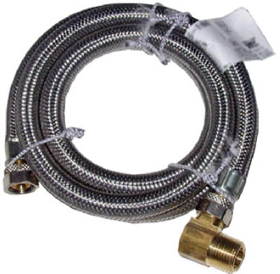 Stainless Steel Dishwasher Connector, 3/8 In. X 3/8 In. X 60 In.