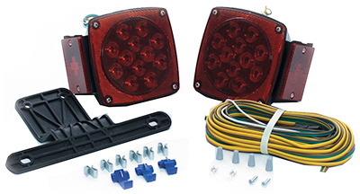 Led Submersible Trailer Light Kit For Trailers Under 80" Wide With Wiring Harness