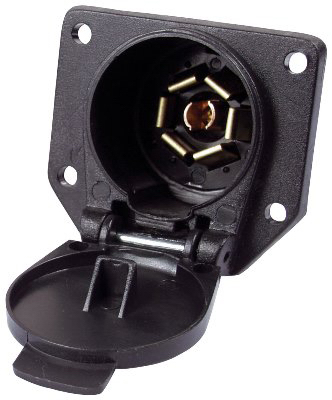 7-way Rv Pin Connector For Trailer Lights And Electric Brakes