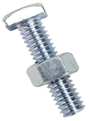 Top Mount Automotive Battery Terminal Nut And Bolt, 5/16" X 8 Thread