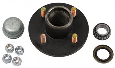 5-bolt Trailer Axle Hub Kit, 1,250-lb Capacity For Bt16 Spindle, 4.5" Bolt Circle