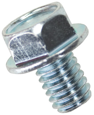 Side Battery Terminal Bolt, 3/8" X 18 Thread, Zinc Plated Steel