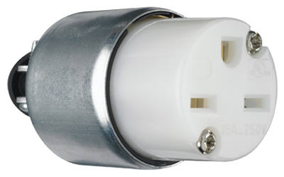 Pass and Seymour 15 Amp Yellow Armored Electrical Connector