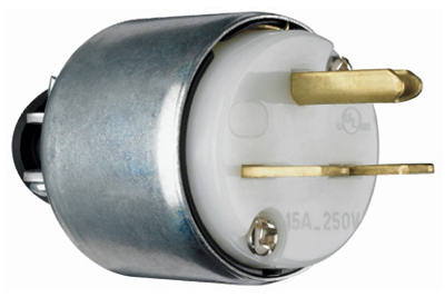 Pass and Seymour 15 Amp Yellow Armored Electrical Plug
