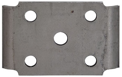 Trailer U-Bolt Plate Heavy Duty Steel Construction for Secure Fastening