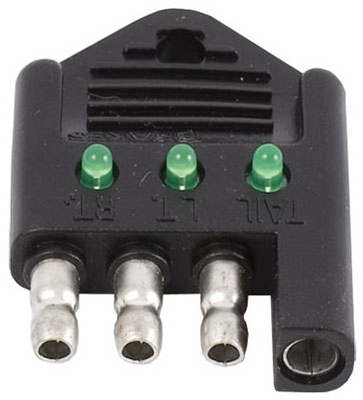 4-way Flat Circuit Tester For Vehicle Wiring - Led Indicator