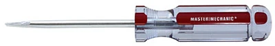 1/4 X 4 Inch Round Slotted Cabinet Screwdriver With Ergonomic Handle