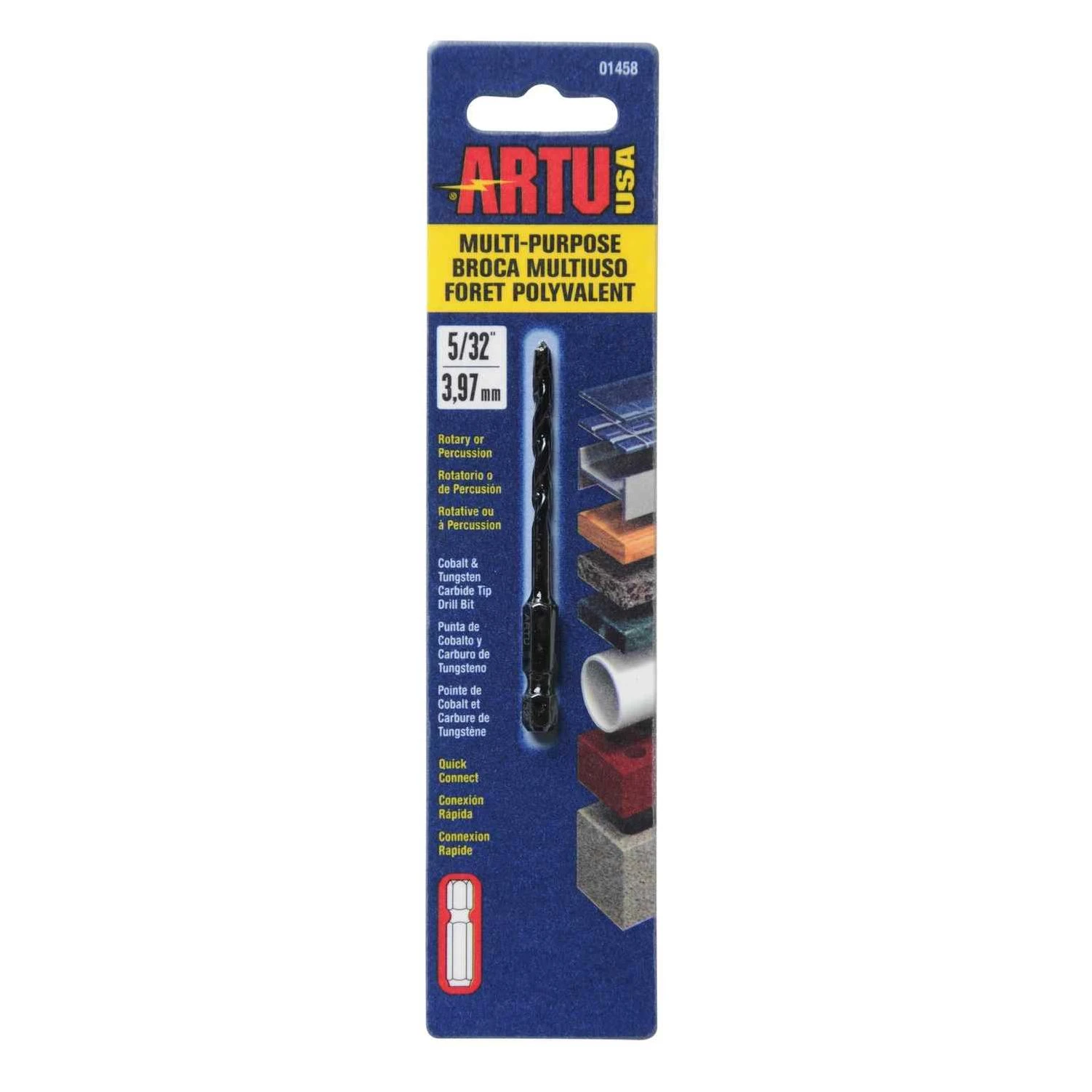 Artu 5/32 In. Tungsten Carbide Tipped Quick-connect Drill Bit 3-1/8 In. Length
