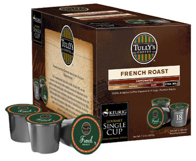 Tully French Roast K-cups, 18 Count - Bold European Coffee
