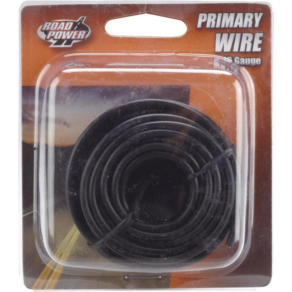 24-foot Black 16-gauge Primary Wire For Automotive And Marine Use