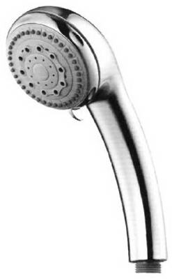 Adjustable Handheld Showerhead With 3 Settings And 59" Hose - White And Chrome Finish