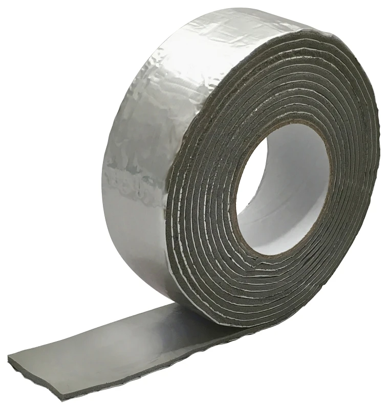 2" X 15' Foam And Foil Pipe Insulation Wrap, R-value 2