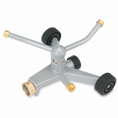 3 Arm Whirling Sprinkler - Covers Up To 1,386 Sq. Ft. With Durable Metal Base