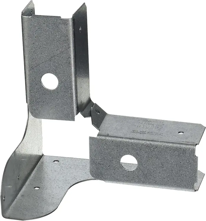 Rigid Tie Connector, 2x Post, 2x Joist, ZMAX Coated