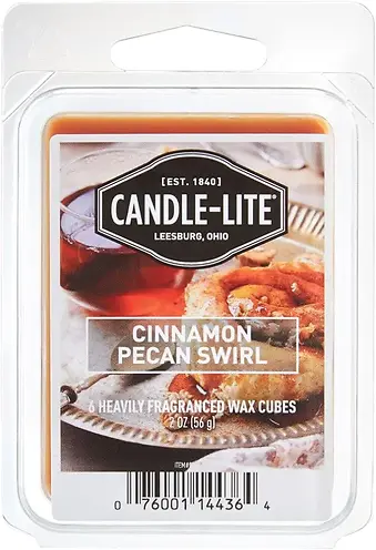 Cinnamon Pecan Swirl Scented Wax Cubes, 2 Ounce Each, Pack of 6