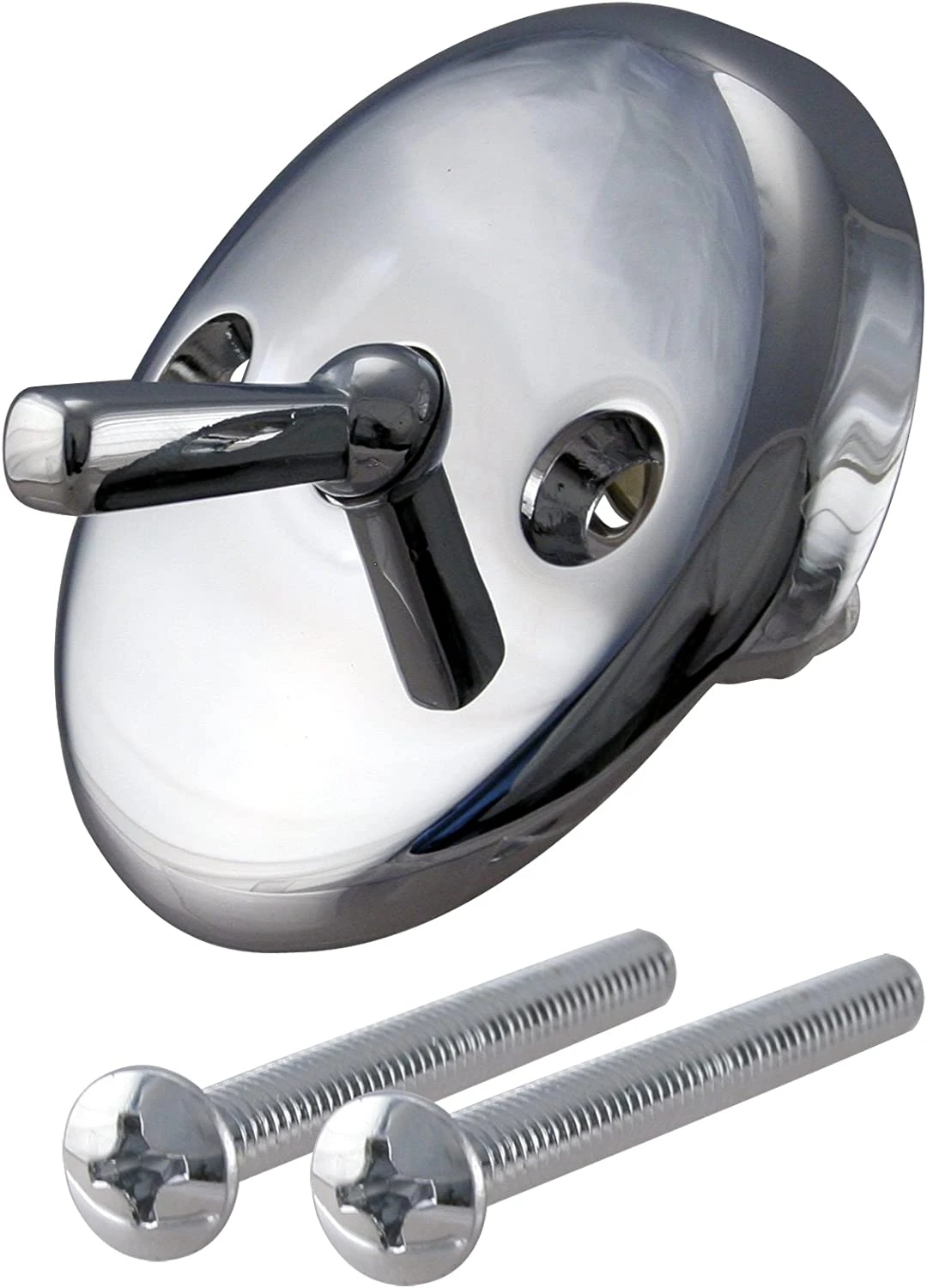 Steel Trip Lever Faceplate For Plumbing Applications - Chrome Finish
