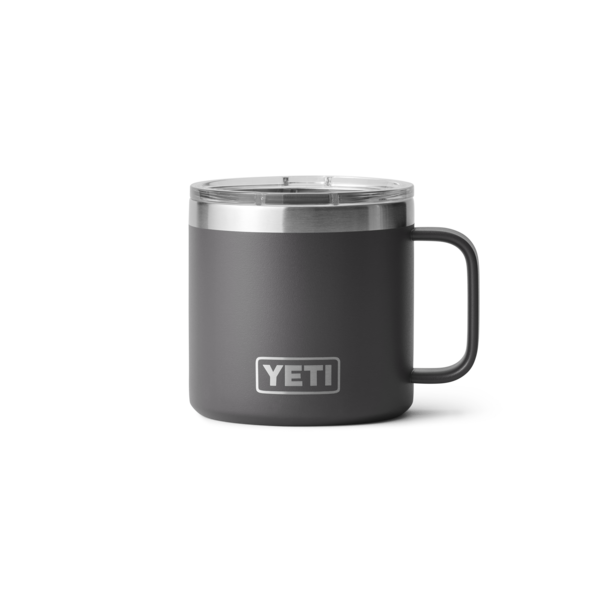 Rambler 14 Ounce Mug In Midnight Charcoal - Durable And Insulated