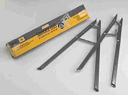 30 Inch Steel Sawhorse Legs - Heavy Duty Folding Design For Versatile Use