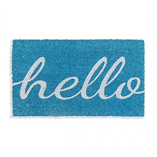 17x29 Hello Aqua Mat - Adw020 Outdoor Welcome Mat