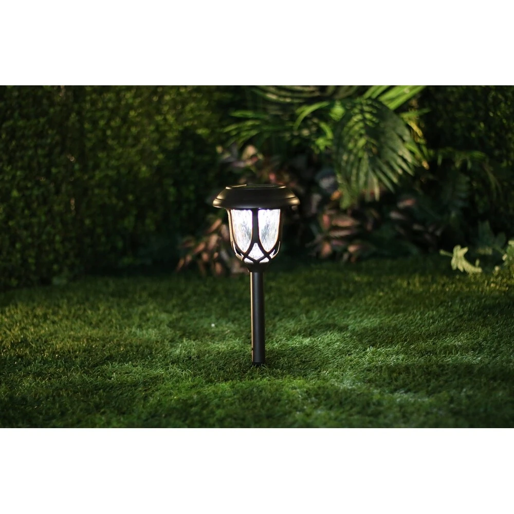 6 Pack Solar Bronze Pathway Stake Lights For Lawn And Garden