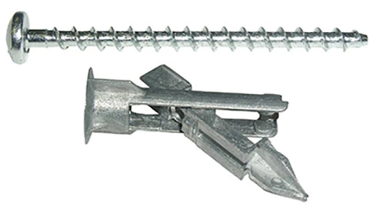 Drill Toggle Wall Anchor With 6x2 Phillips Screws - 50 Count