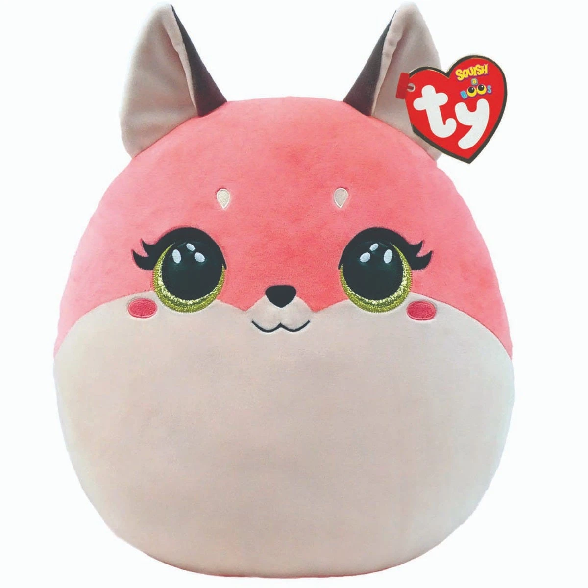 Fox Pink Squish Plush Toy - 10 Inch Soft Stuffed Animal
