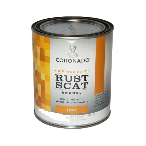 Rust Scat Direct To Metal High Gloss Enamel Paint - Pastel Base Quart