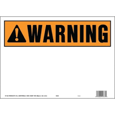 10x14 Blank Warning Sign For Outdoor Use - Durable And Versatile