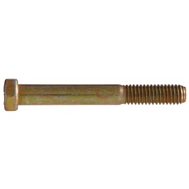 1" X 7" Grade 8 Hex Bolts - 10 Count Yellow Zinc Standard