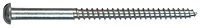 Round Slotted Wood Screws 10 X 2 1/2 Inches, Zinc Plated, 20 Count