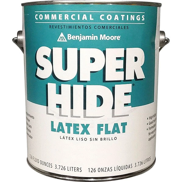 Super Hide Interior Latex Paint Flat - Gallon - White - Premium Quality Finish