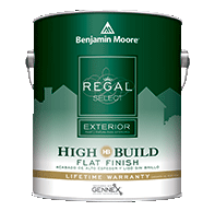 Exterior High Build Flat White Paint - One Gallon