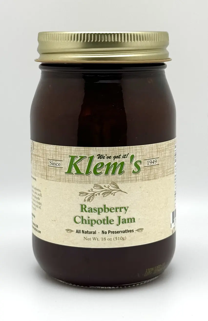 KLEM'S RASPBERRY CHIPOTLE JAM 18 OZ
