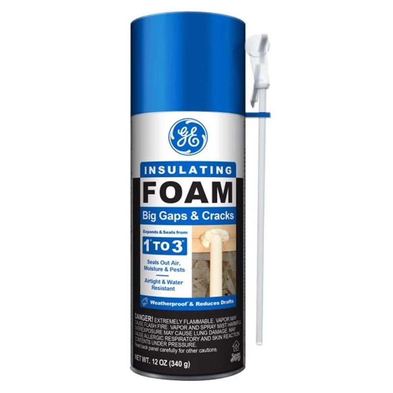 White Foam Big Gaps and Cracks Insulating Sealant 12 oz