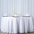 108" RND WHITE TABLECLOTH