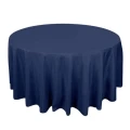 120" RND NAVY TABLECLOTH