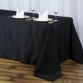 90"X132" BLACK TABLECLOTH