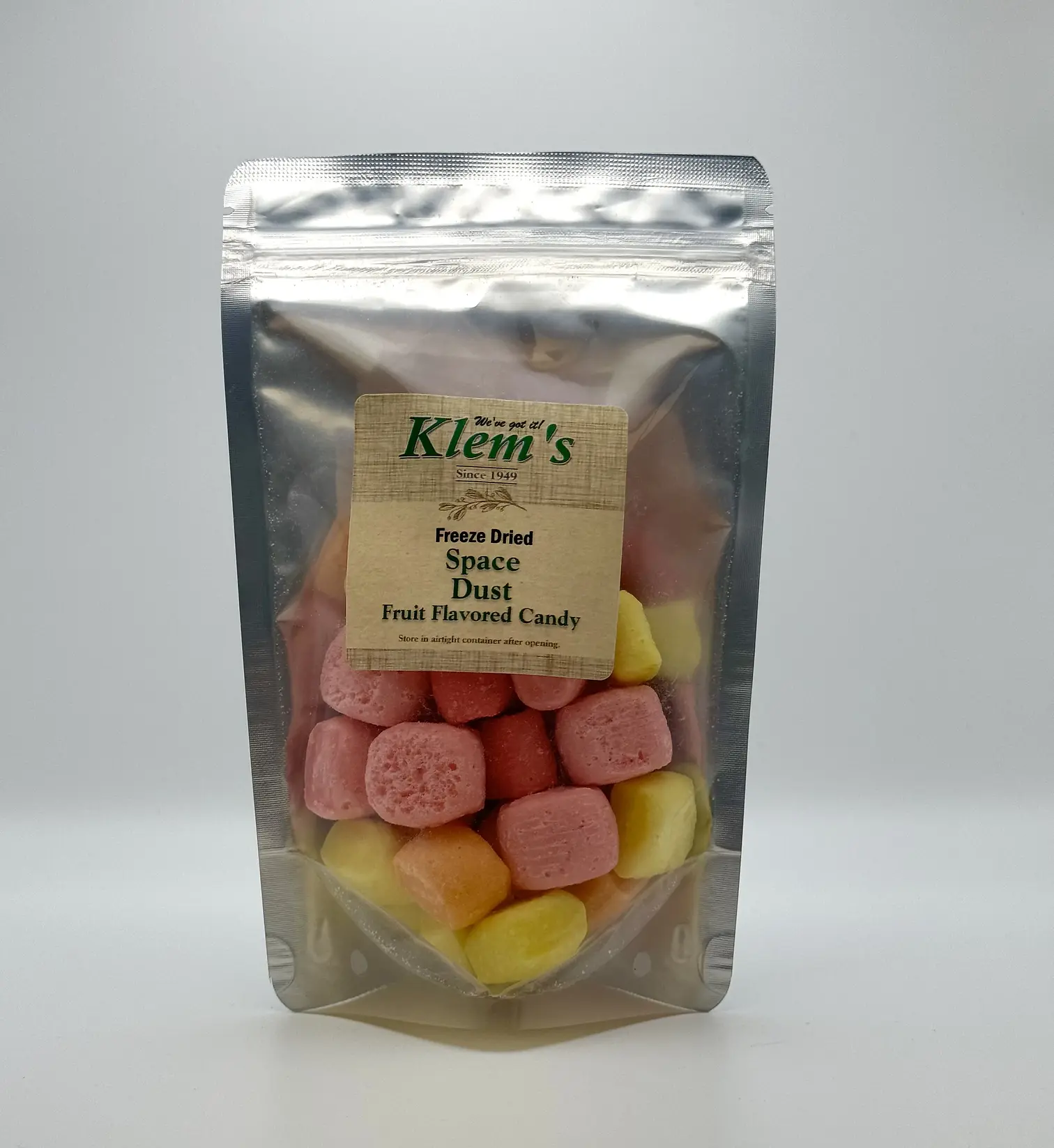 KLEM'S FREEZE DRIED SPACE DUST CANDY 4.5 OZ