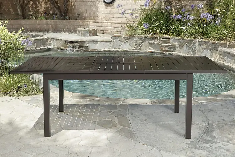 PACIFIC CASUAL Somerset 7pc Aluminum Woven Dining Set with