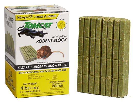 4 Pk. Tomcat All-Weather 1 Lb. Rodent Blocks