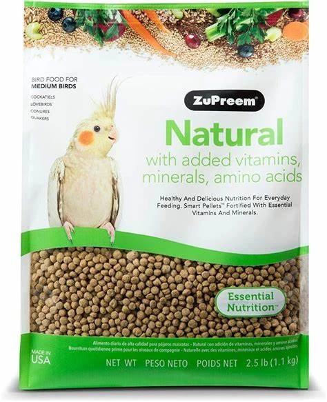 Zupreem Avianmaintenance Natural Bird Diet For Cockatiels, 2.5 Pounds