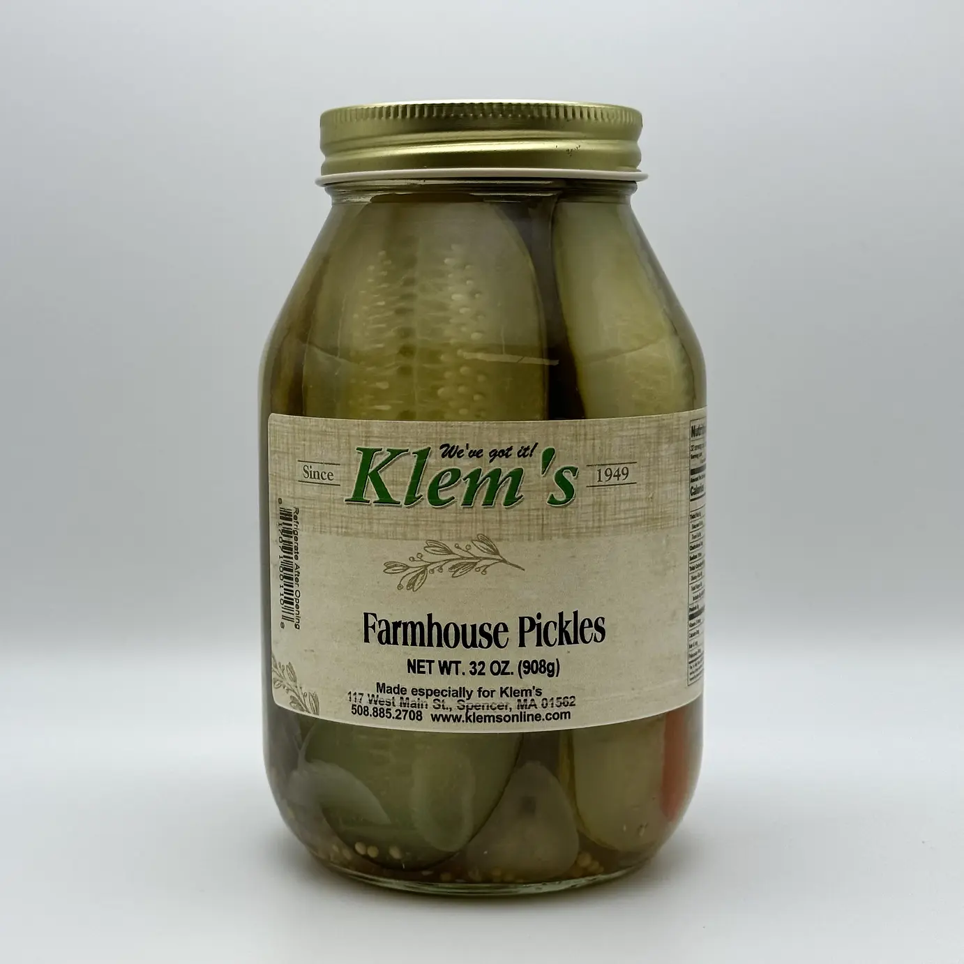 KLEM'S FARM HOUSE PICKLES 32 OZ