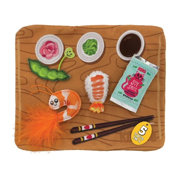Cat Pull-a-partz Sushi Toy For Cats - Interactive Plush Cat Toy