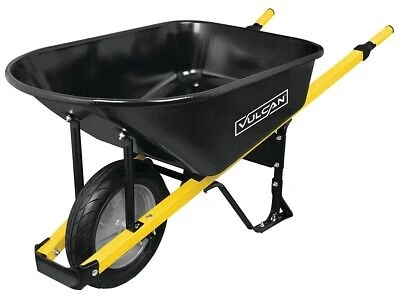 Vulcan WB6SSF Wheel Barrow w/ Steel Handles 6 Cu Ft. Kit